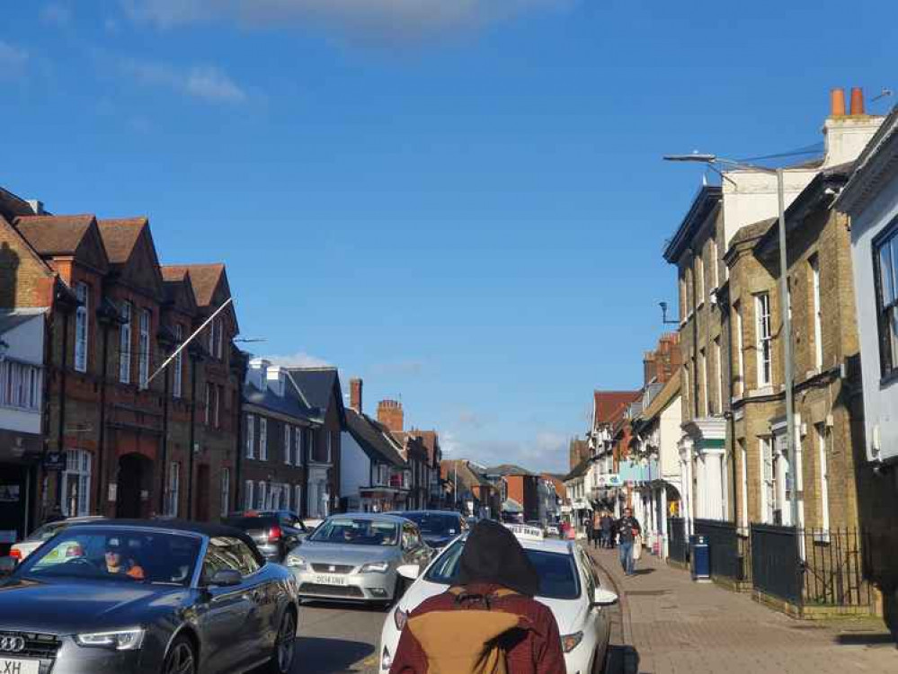 Hitchin roadworks means delays on busy Hitchin roads. PICTURE: Bancroft on the corner of Hermitage Road. CREDIT: @HitchinNubNews