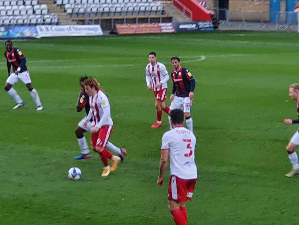 Stevenage 1-2 Bolton: Alex Revell's side fall to Wanderers despite Tom Pett strike. CREDIT: @laythy29