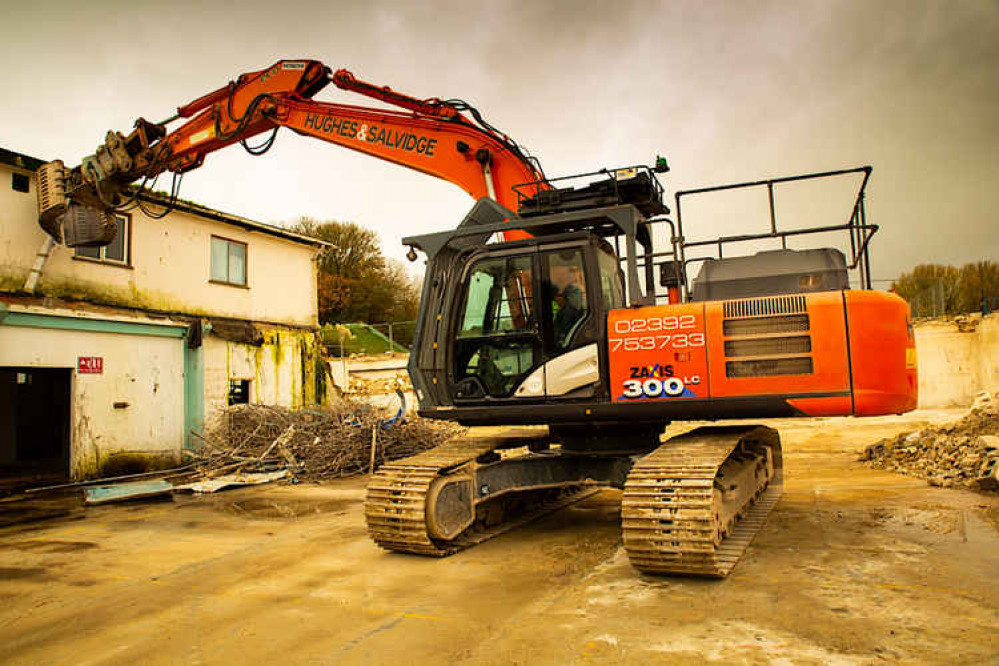 Demolition of the former Ceramic site in Colyton