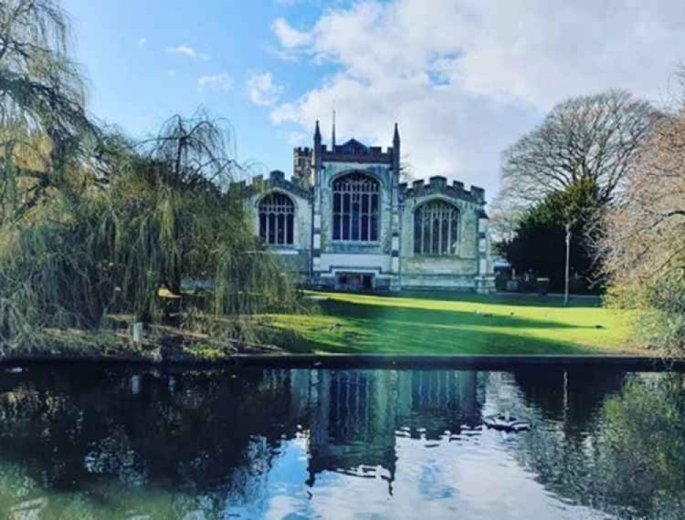 Find out where Hitchin ranks in the UK's happiest towns. PICTURE: Hitchin's iconic St Mary's Church. CREDIT: @HitchinNubNews