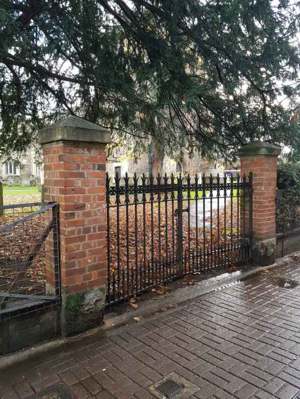 Hitchin's St Mary's Church gate mystery is finally solved! CREDIT: Danny Pearson