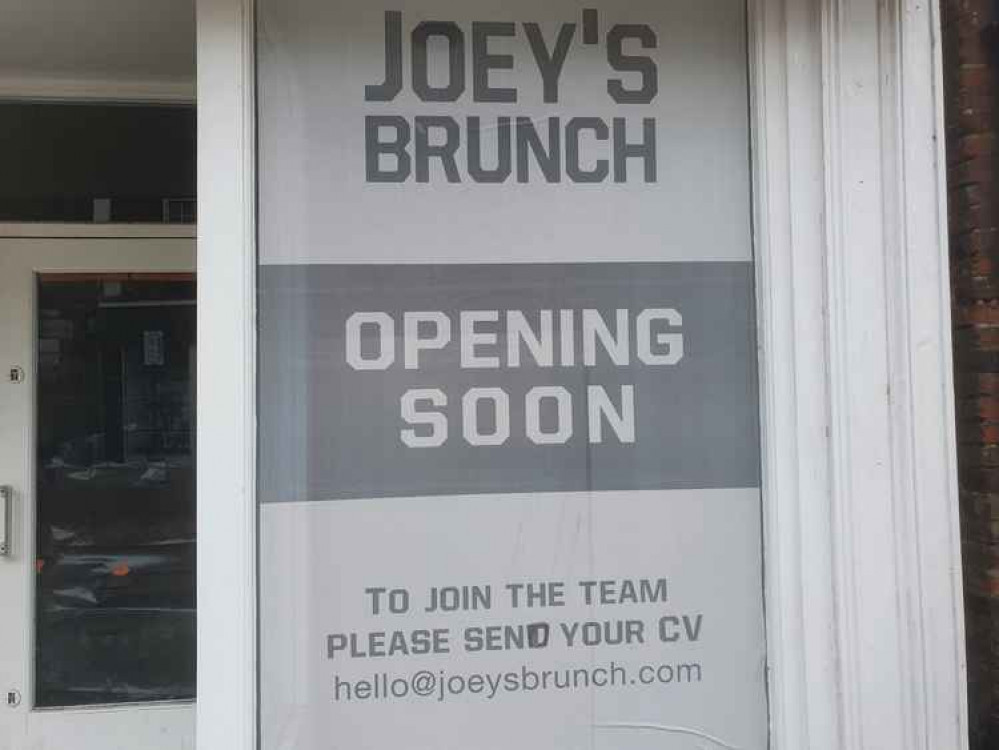 Hitchin: New place called Joey's Brunch set to join ranks of town centre eateries. PICTURE: Joey's Brunch on Hitchin High Street 'opening soon. CREDIT: @HitchinNubNews Hitchin: New place called Joey's Brunch set to join ranks of town centre eateries. PICTURE: Joey's Brunch on Hitchin High Street 'opening soon. CREDIT: @HitchinNubNews