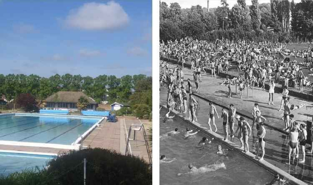 Hitchin: Then and now - open air pool reopens for summer!