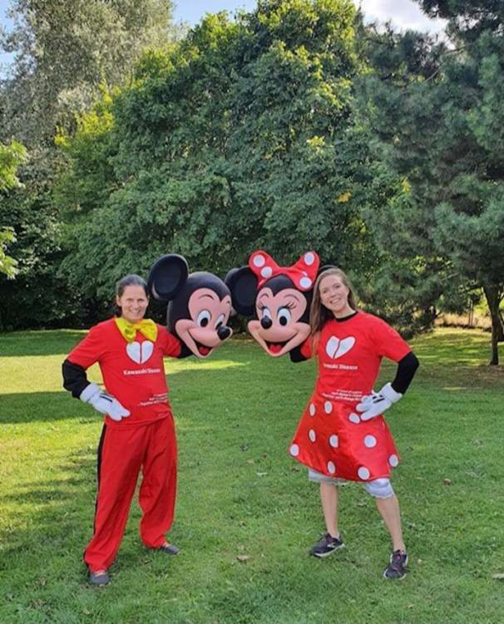 Hitchin: Mickey and Minnie Mouse race for Kawasaki Disease awareness in our town centre - find out more!