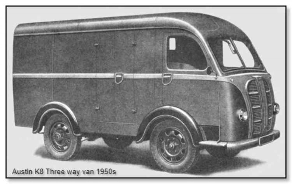 The Austin K8 van similar to the one in which Matthews Bros delivered fuel to the Camp The Austin K8 van similar to the one in which Matthews Bros delivered fuel to the Camp