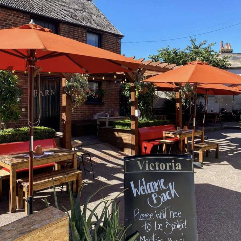 Hitchin weather: Slice of summer heatwave in September this week! CREDIT: The Victoria Pub