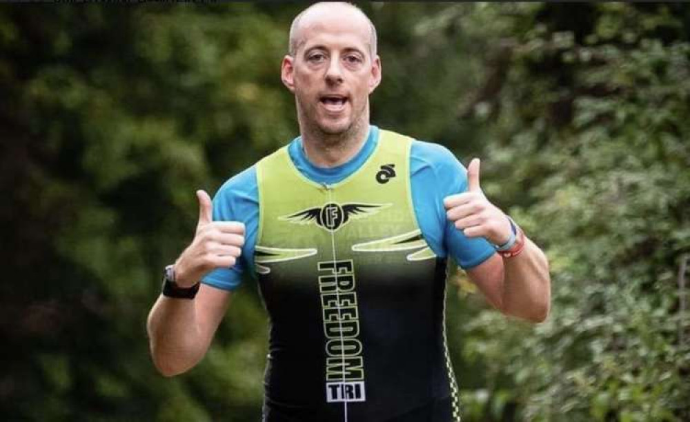 Inspirational dad gears up for multiple triathlons to raise money for NHS Lister Hospital charity. PICTURE: Kieran Feetham will be doing the 750m swim, 20km bike ride and 5km run – repeatedly – to raise funds for the NHS