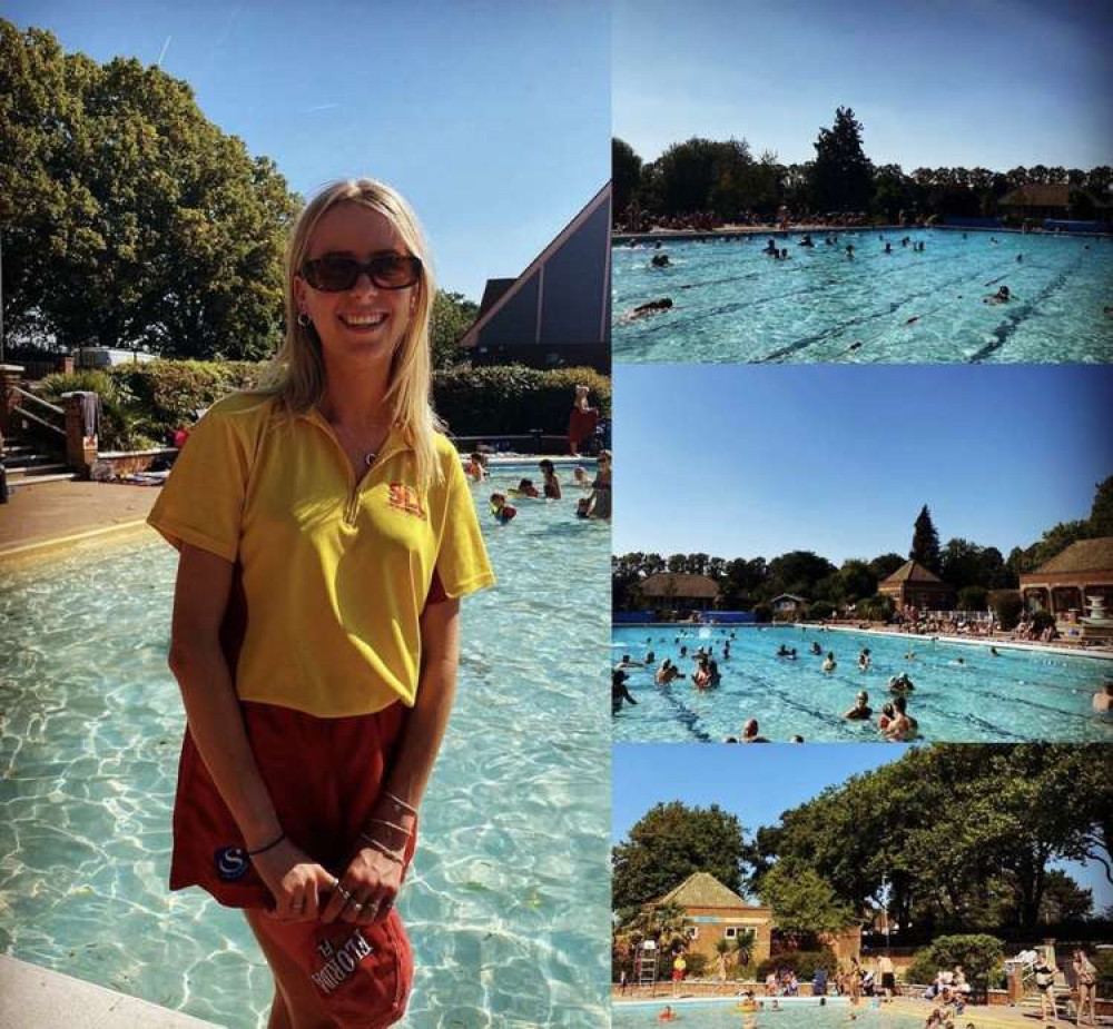 Hitchin outdoor pool - a great way to end the summer! CREDIT: Hitchin Swimming Centre Instragam