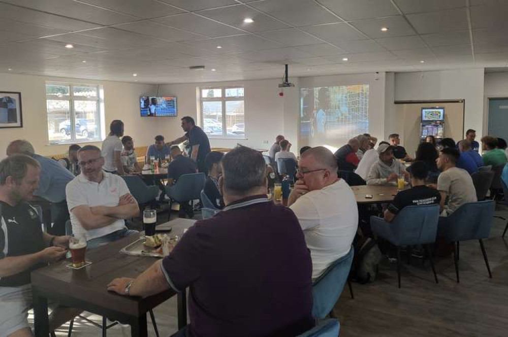 Arlesey Town hail loyal community for making new bar opening a huge success! PICTURE: The new bar in the clubhouse at New Lamb Meadow. CREDIT: Arlesey Town FC Twitter Arlesey Town hail loyal community for making new bar opening a huge success! PICTURE: The new bar in the clubhouse at New Lamb Meadow. CREDIT: Arlesey Town FC Twitter