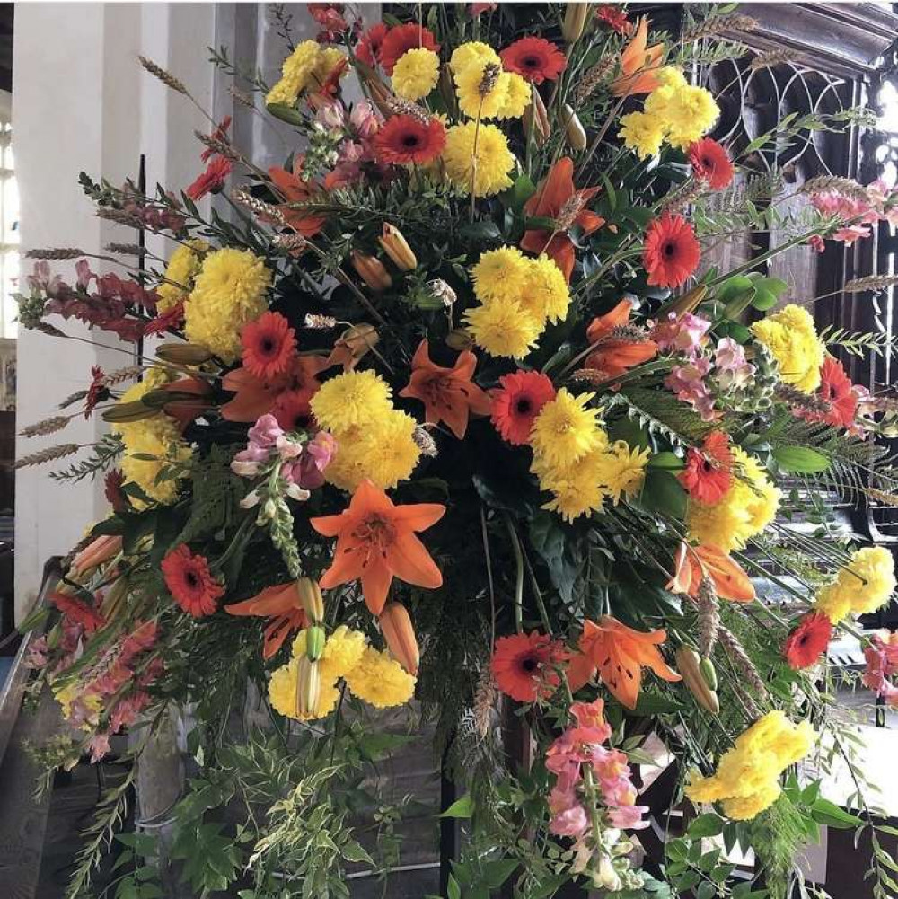 Hitchin: St Mary's celebrate Harvest Festival this week. CREDIT: St Mary's Church Instagram