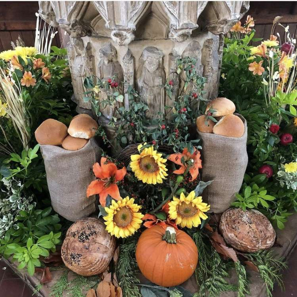 Hitchin: St Mary's celebrate Harvest Festival this week. CREDIT: St Mary's Church Instagram