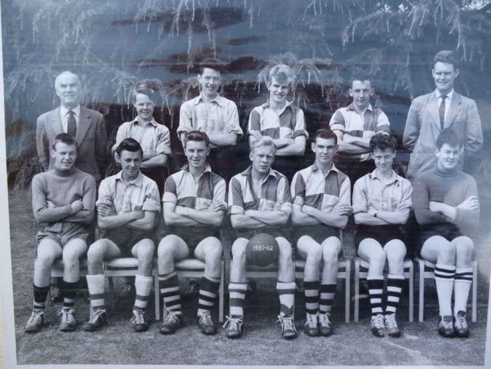 Colyton Grammar School football team – I am at the back – third from right Colyton Grammar School football team – I am at the back – third from right