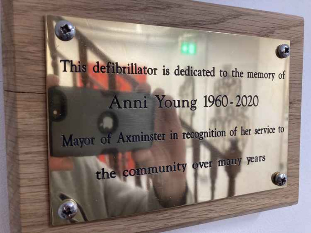 The plaque in memory of Anni Young (photo by Paul Hayward) The plaque in memory of Anni Young (photo by Paul Hayward)