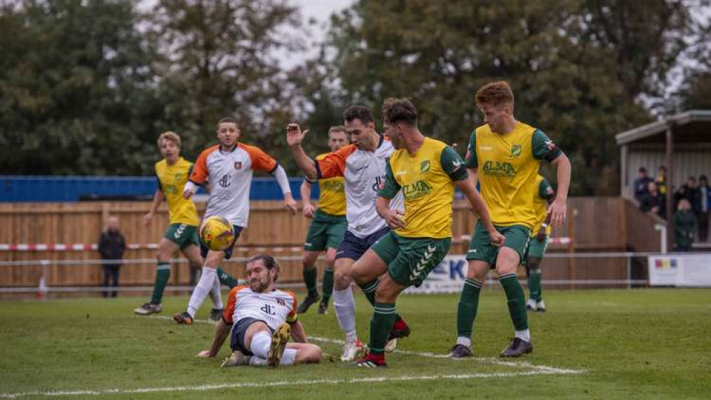 Hitchin Town 0-1 Stratford Town: Bards emerge victorious on All Souls Day at Top Field. CREDIT: PETER ELSE