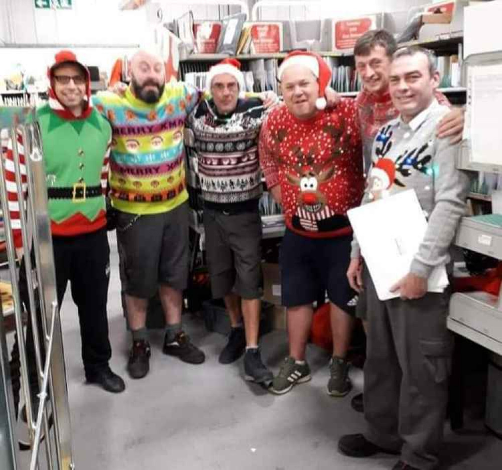 The posties are raising money for the Mulberry Centre