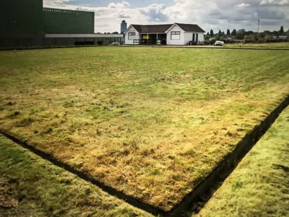 The Bowling Green after weed removal and mowing (Autumn 2020) © Mark Kehoe