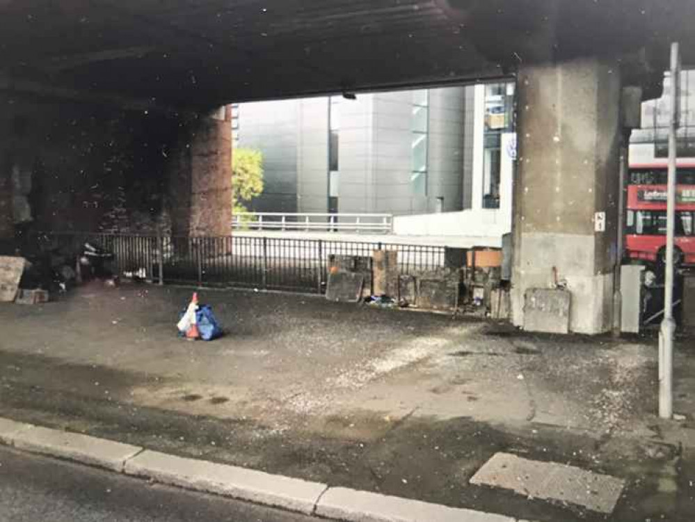 The man had been living under the flyover for decades