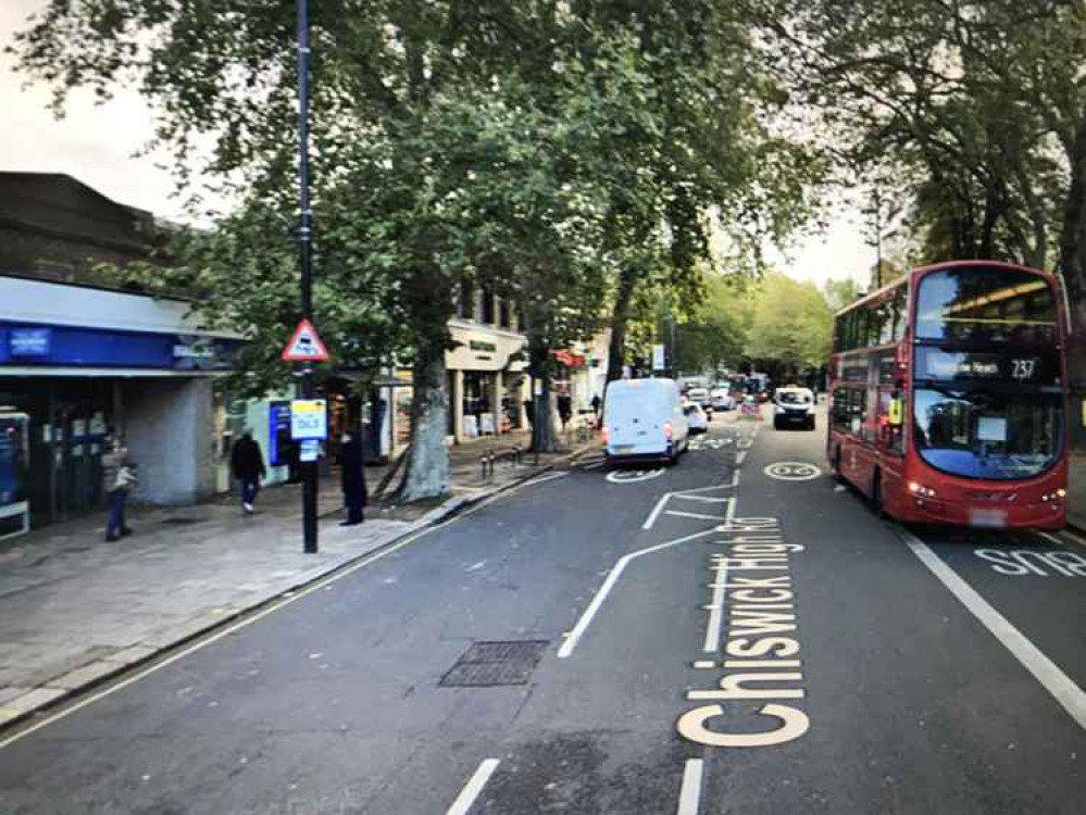 Police have not named the Chiswick High Road venue