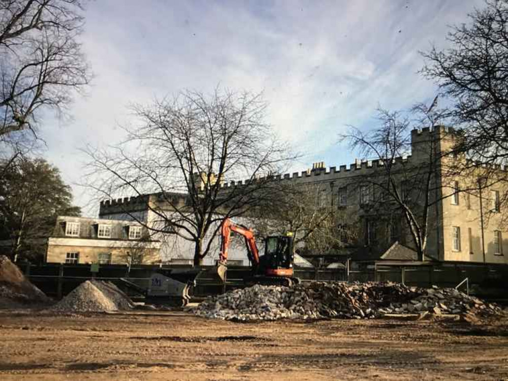 Work progressing on the garden centre