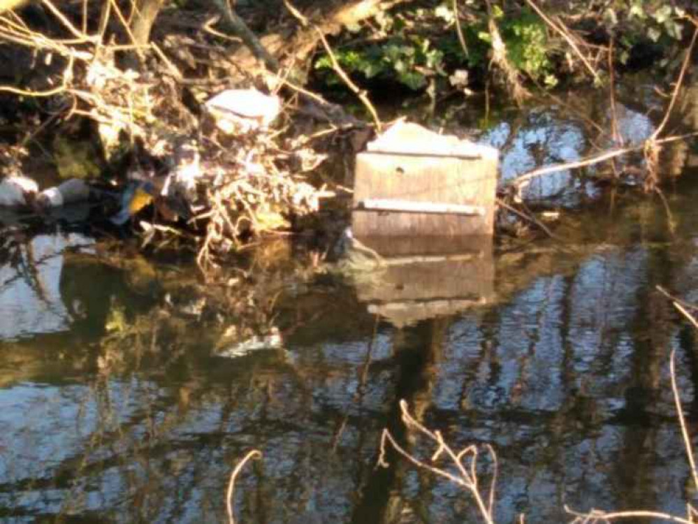 Duke of Northumberland River has been littered with plastic and glass waste