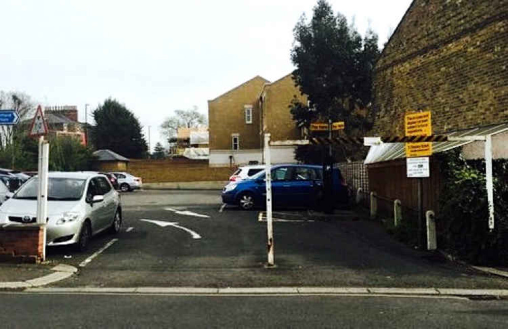 The car park where the homes are to be built