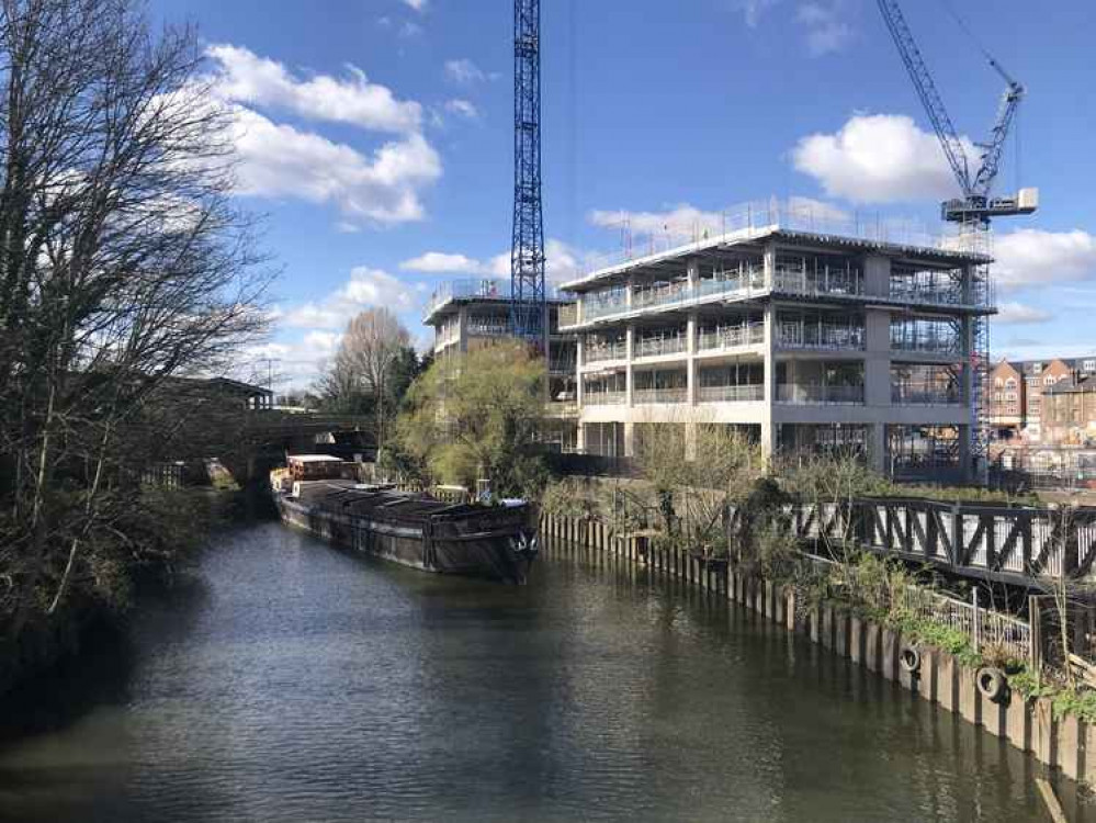 Canal-side view of the new buildings