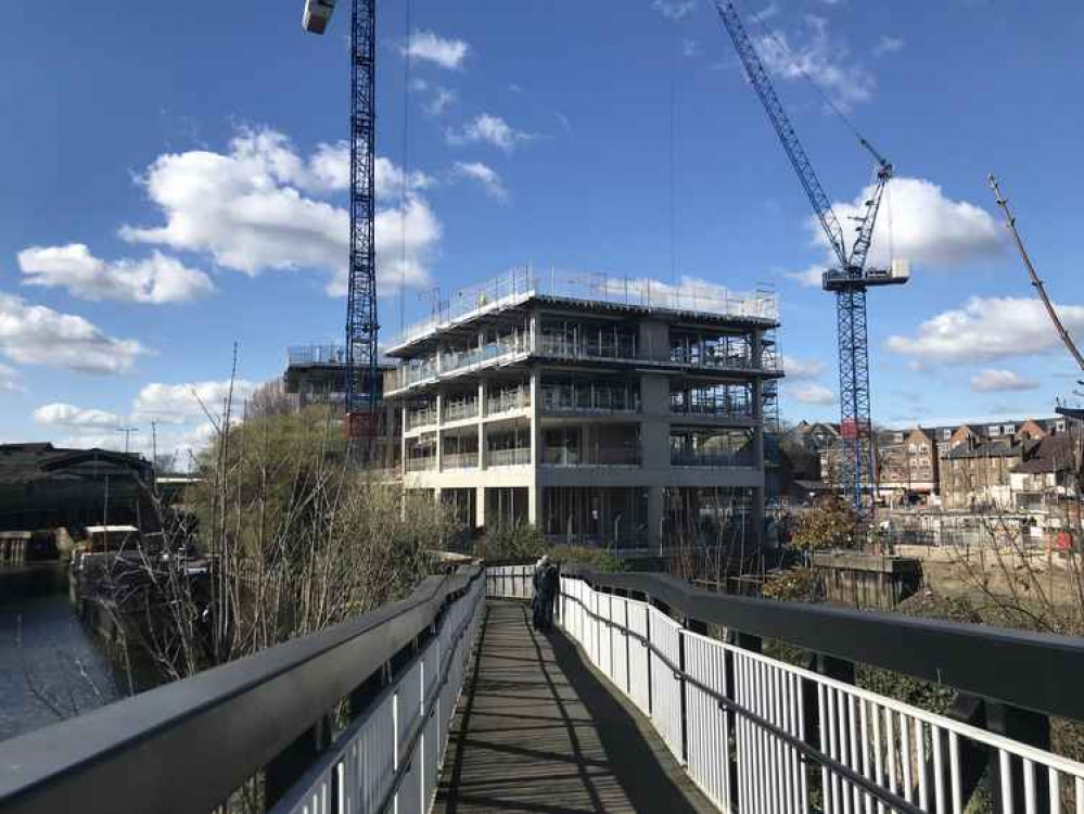 View from the bridge at Brent Way