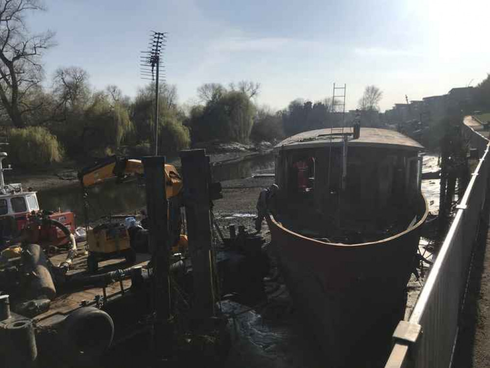 The boat was used by a homeless man