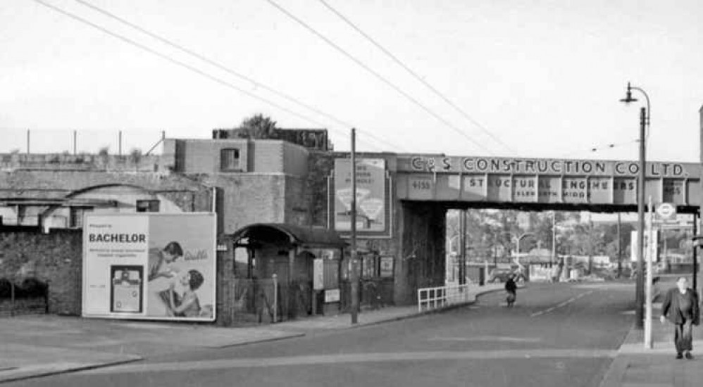 The Brentford railway bridge