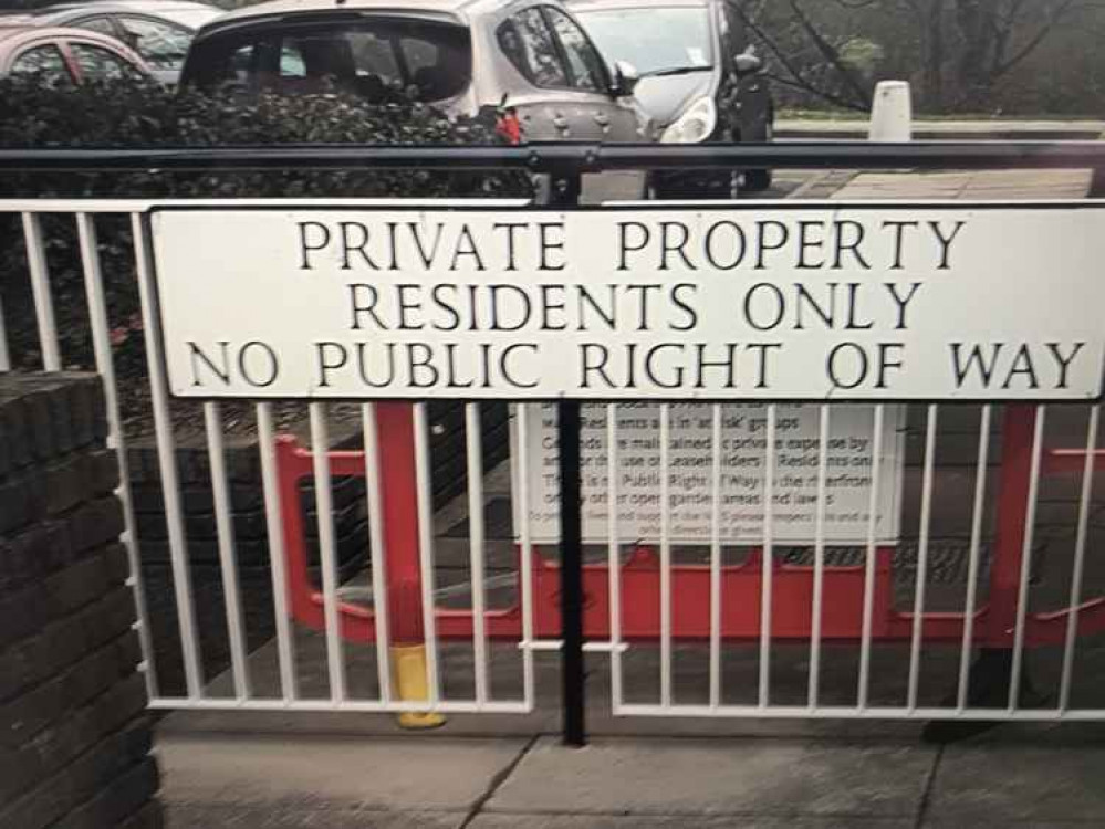 The gates at Brentford Dock were installed to prevent non-residents access to the grounds