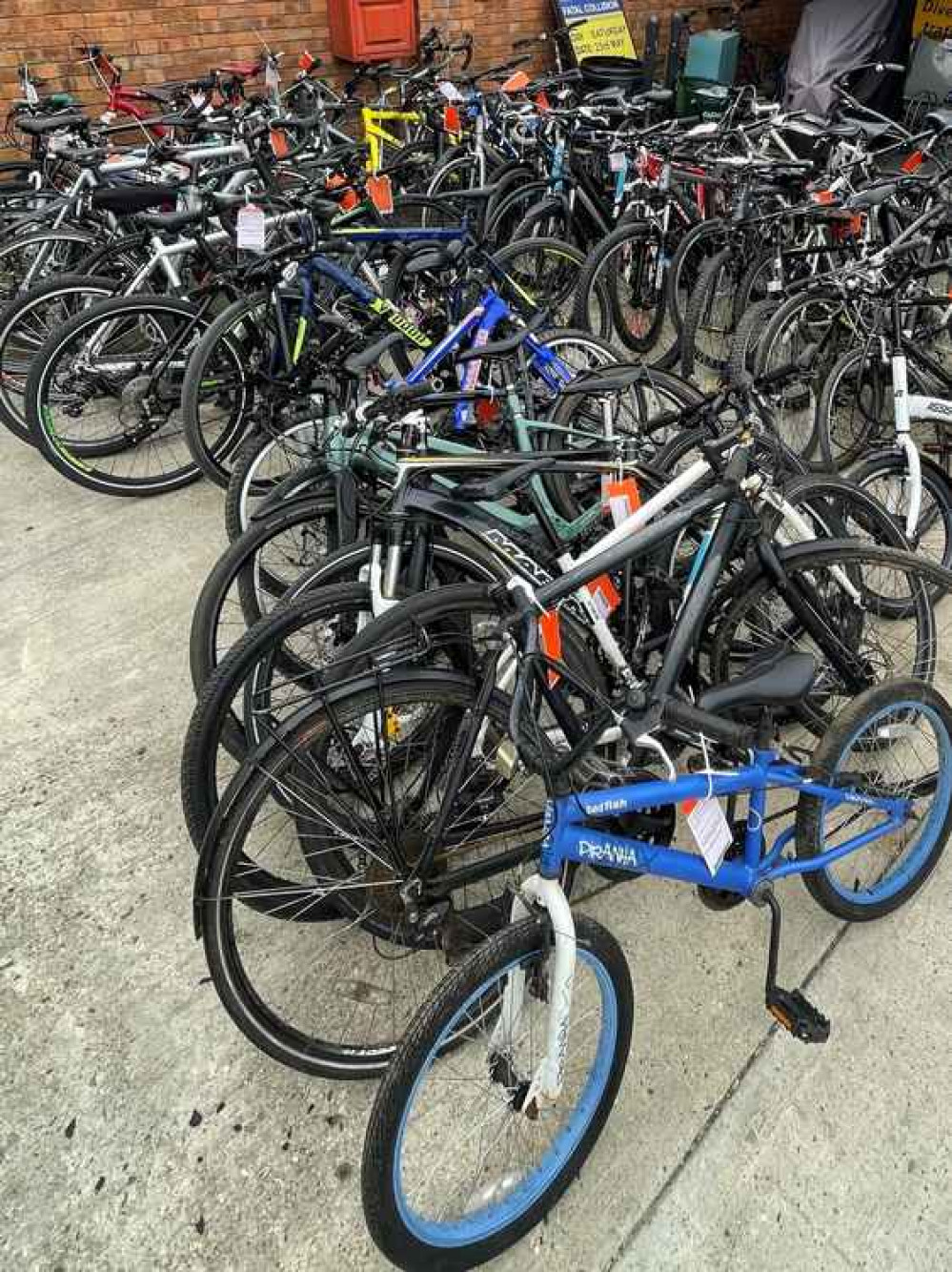 Police officers recovered 44 stolen bikes on Wednesday. Image Credit: Syon Police