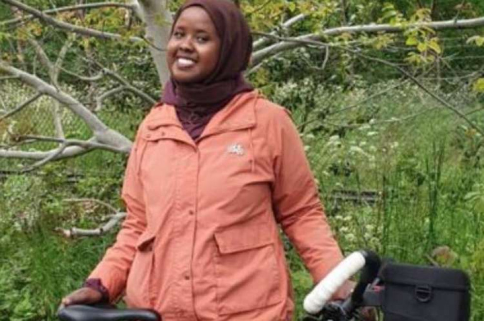 Samra Said is a Ride Leader and trustee for the organisation Cycle Sisters, which aims to inspire and enable Muslim women to cycle. Image Credit: Samra Said