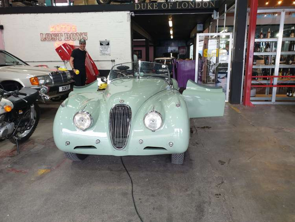 The Jaguar XK120 roadster. Credit: Hannah Davenport