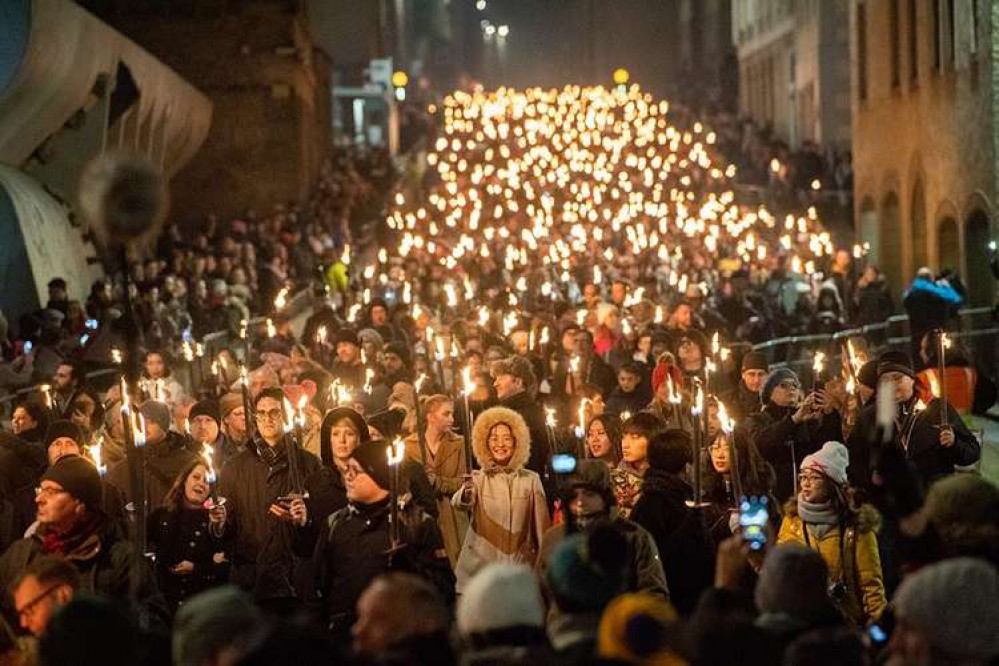 Axminster is hoping to replicate a similar scene when it holds its Christmas torchlight procession on November 20