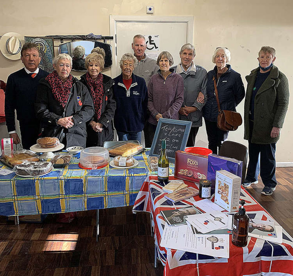 Members of the Axminster branch of the Royal British Legion and Women's Section pictured at their coffee morning in the Church Room