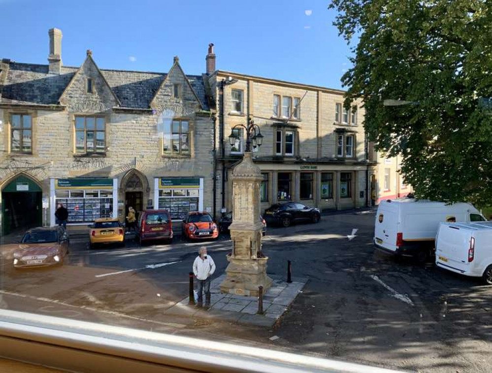 A view of Trinity Square from the Community Waffle House