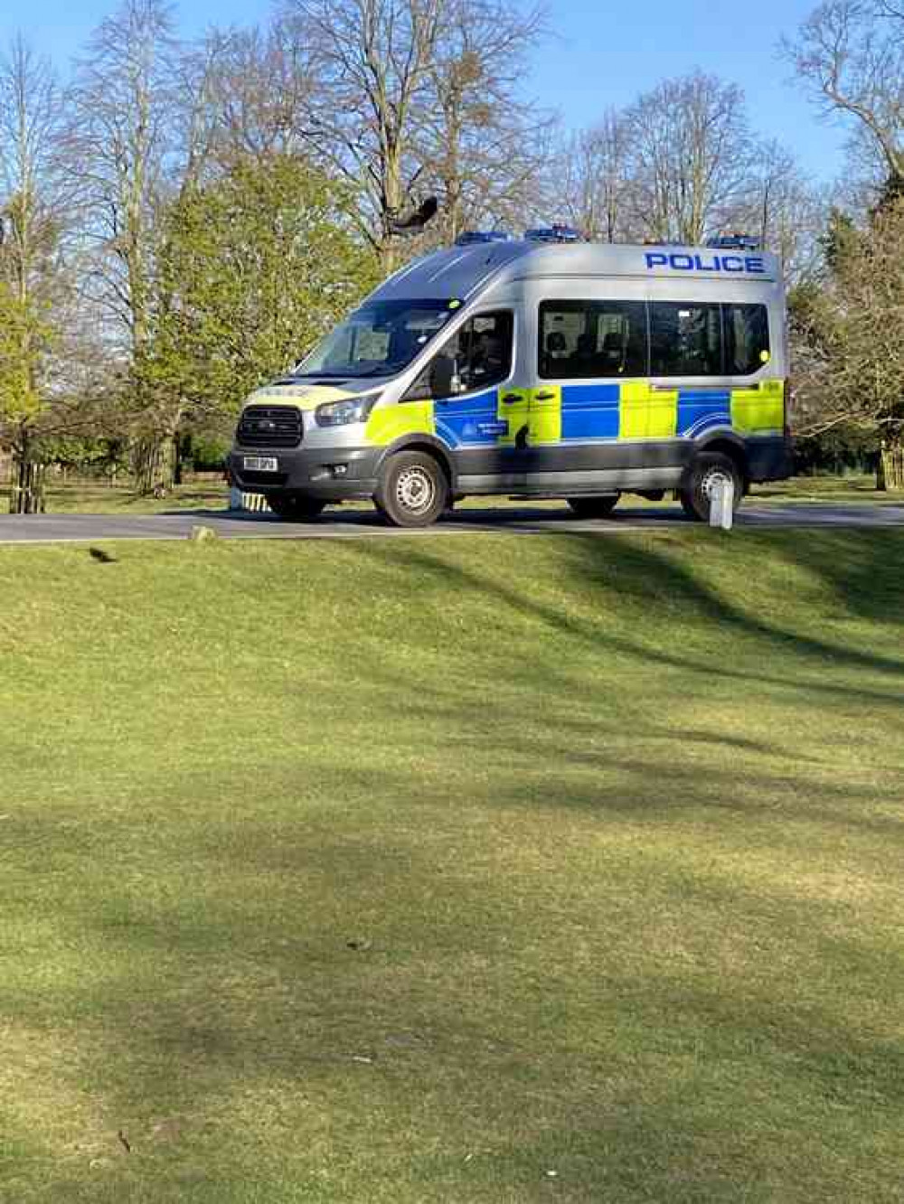 Police patrol Bushy Bark (830am - Sunday) to check visitors are obeying 2 metre rule