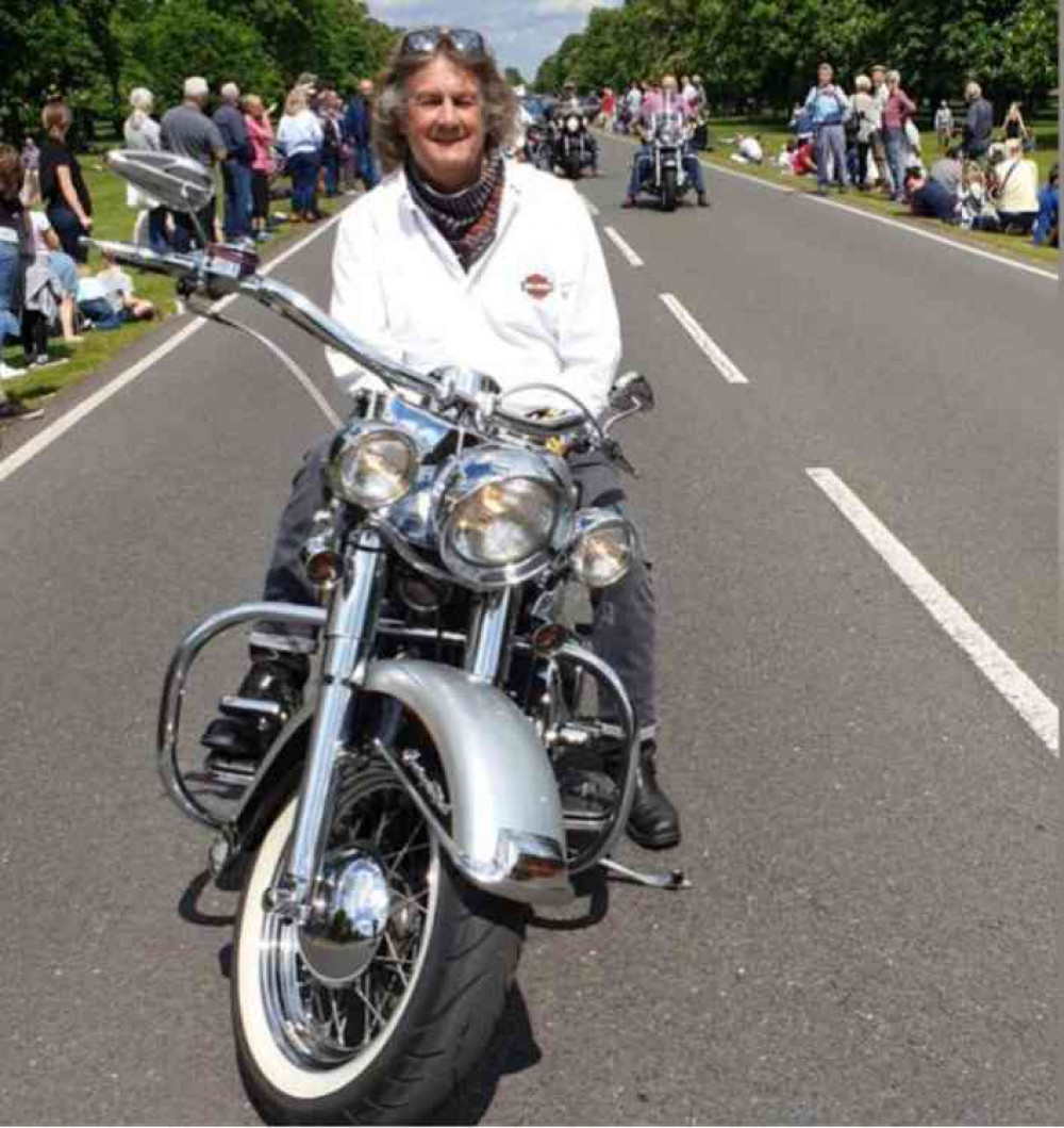 Many bikers paid their tribute to David