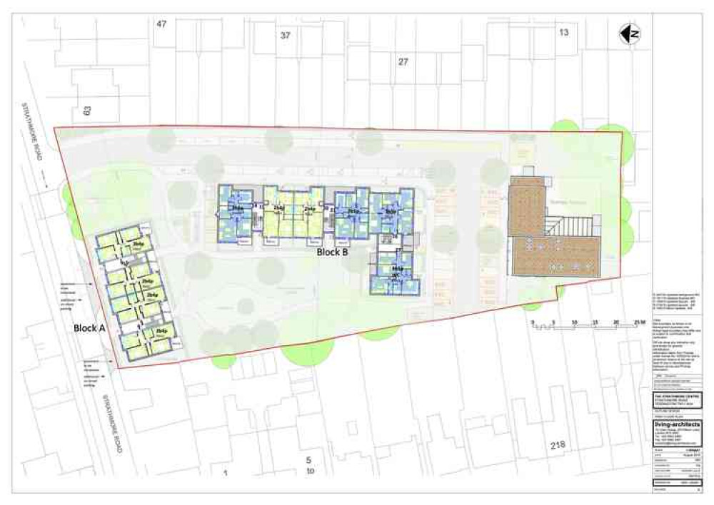 Proposed development plans for the Strathmore Centre, Teddington