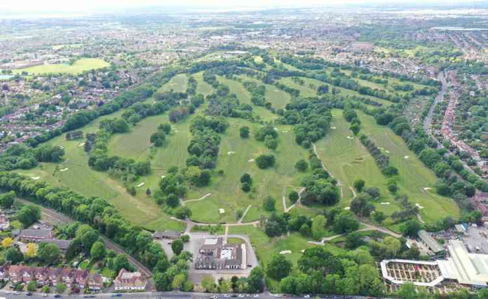 A birdie's eye view of the immaculate course at Fulwell