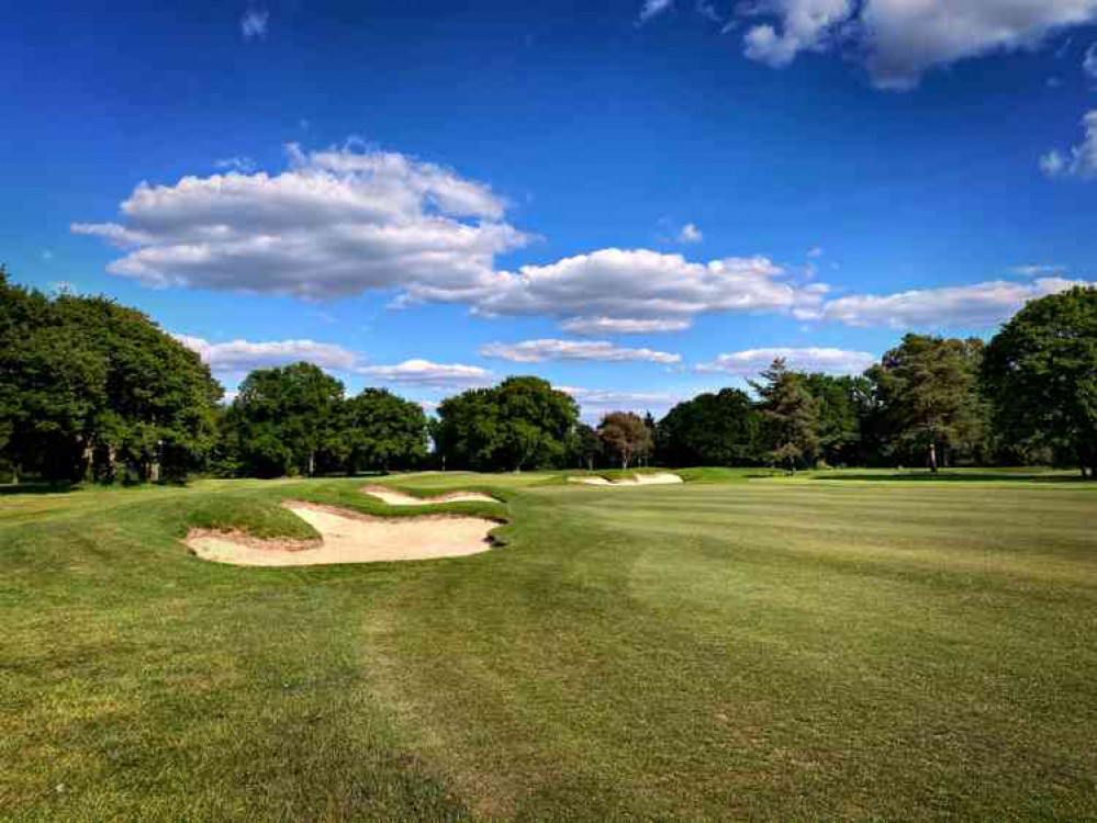 Mowed to perfection but locker rooms, restaurant, function rooms and driving range are closed