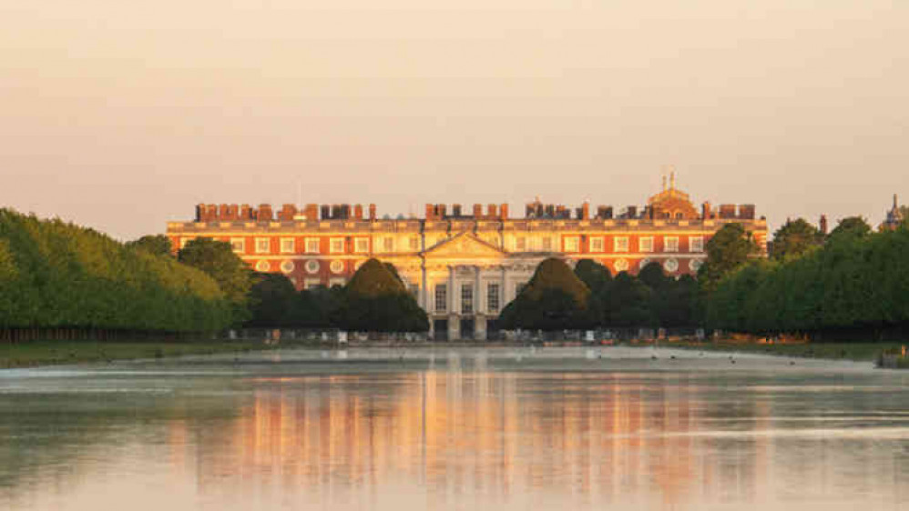 Festival of light at Hampton Court Palace at 5.26am today (Photo by Sue Lindenberg)