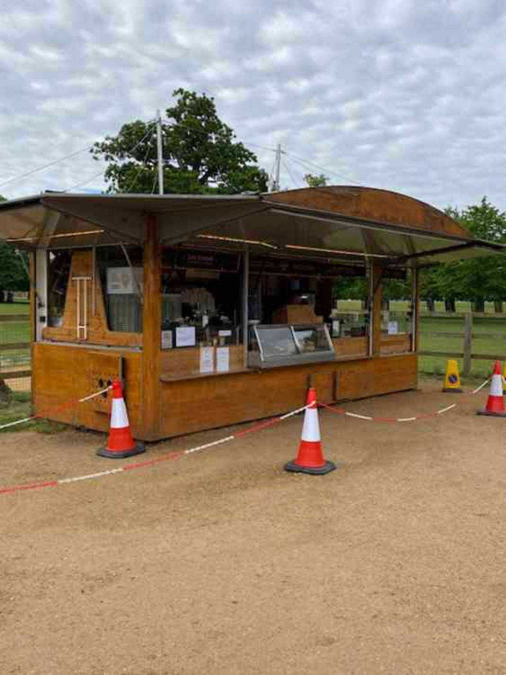 Kiosk open at Diana Fountain car park today