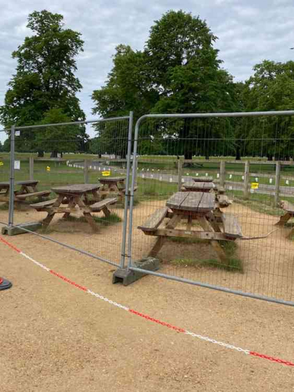 Seating area out of bounds