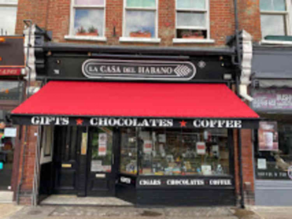 Cigar specialist La Casa Del Habano in High Street, Teddington