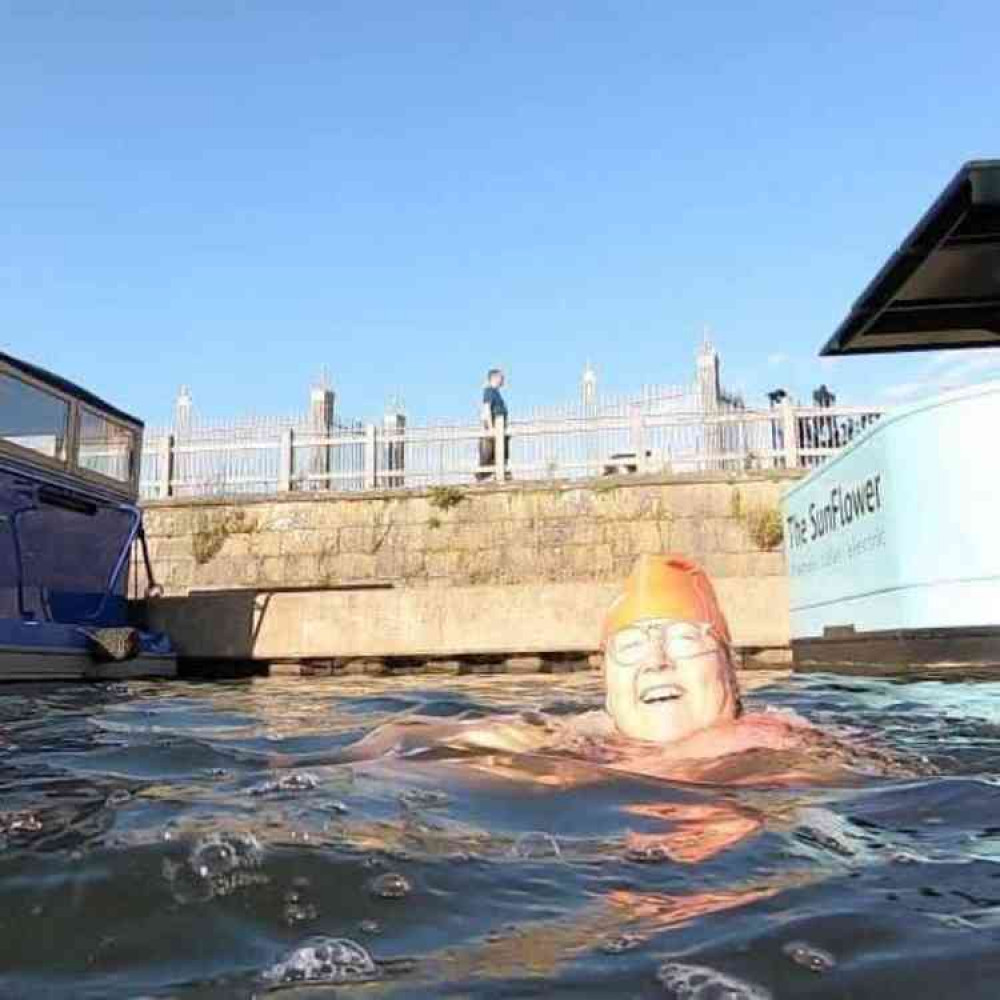 Louise Hamblin in the water