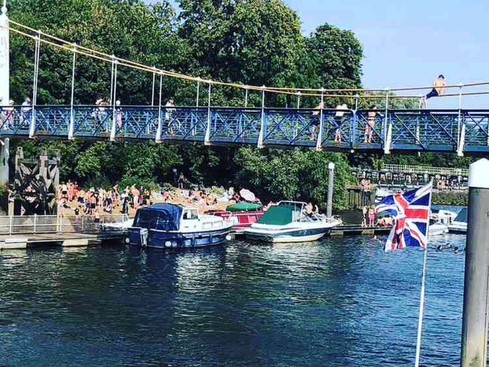 Teddington lock was rammed on Friday (credit: Teddington Harbour)