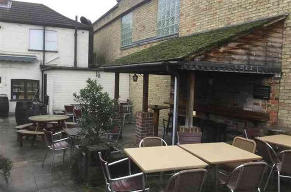 Garden area of the pub