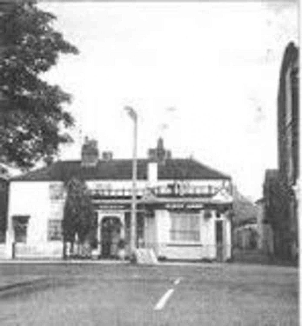 Historic pub with the balcony