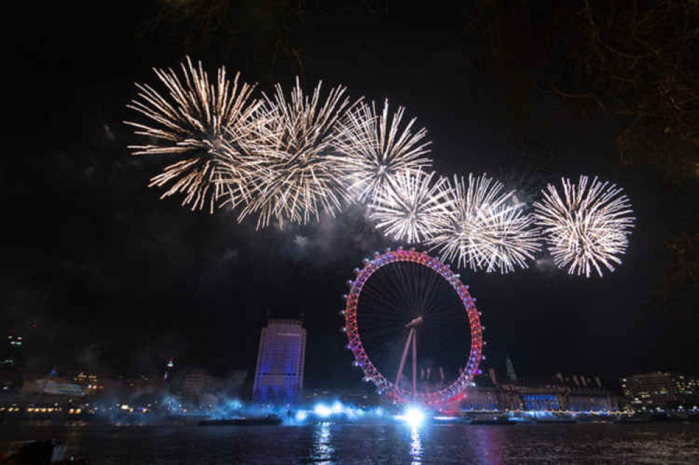 London Fireworks Display at New Years Eve